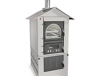 Forno a legna a fuoco indiretto Clementi Master tutto Inox