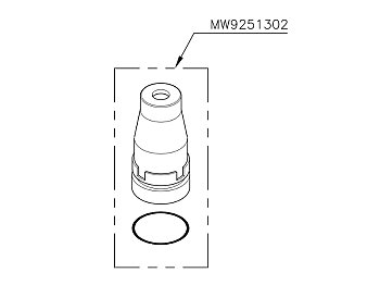 Cupola visiva lubrificatore 1/4-3/8 ricambio lubrificatore FRL compressori Lisam