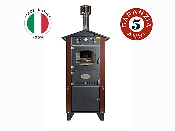 Forno da esterno Garden 80 marrone Rossofuoco con carrello integrato