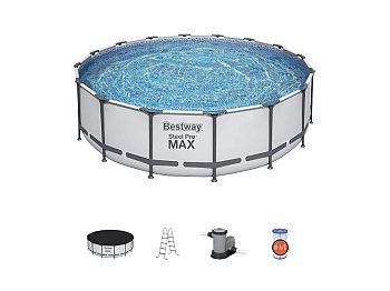 Piscina da Giardino fuori terra tonda Bestway Steel Pro Max Set 5612Z