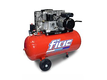 Compressore con trasmissione a cinghia Fiac AB 100-268 serbatoio 100Lt motore 2Hp