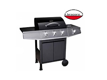 Barbecue a gas Il Bracere Generation Tropical 3F con 3 bruciatori e 1 laterale