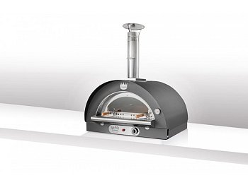 Clementi Forni Forno a cottura diretta Family tetto inox 80x60 a gas