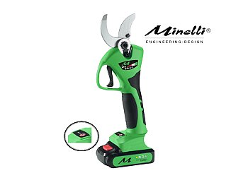 Minelli Forbice da potatura a Batteria Minelli EnerKut EP40 ed Apertura Cesoie da 40mm