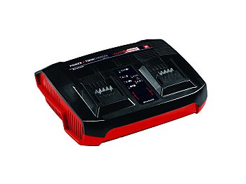 Einhell Caricabatteria Einhell Power-X-Twincharger carica 2 batterie contemporaneamente