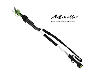 Minelli Forbice da potatura con 2 batterie 16.8V Minelli EnerKut EP32 con asta telescopica