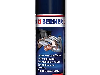 Grasso al rame Berner bomboletta spray da 400ml giallo trasparente