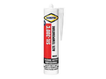 Silicone acetico professionale Bostik Sil-300Â°C alte temperature