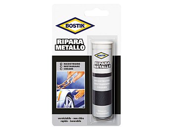 Bostik Stucco epossidico in stick ripara metallo Bostik colore grigio metallo