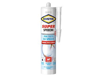 Adesivo super specchi Bostik colore bianco estrema forza adesiva cartuccia 425g