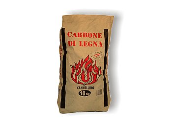 Agrifer Carbone di legna carbonella cannellino sacco da 10 Kg