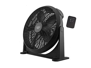 Ventilatore da terra o a parete CFG Black Circle 50 colore nero con telecomando