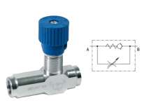 Cermag Regolatore di flusso unidirezionale attacco 3/8 GAS portata 30 l/m