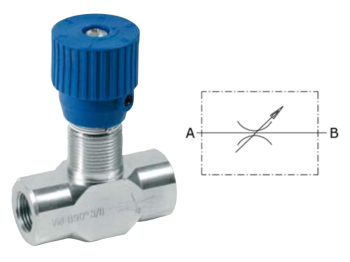 Regolatore di flusso bidirezionale attacco 1/2 GAS portata 50 l/m