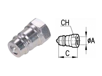 Innesto rapido push pull tubo rigido innestabile maschio pressione serie 3CFPV