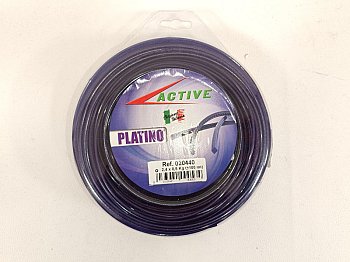 Filo tondo decespugliatore rotolo Active diametro 2,4x0.5kg 100mt platino