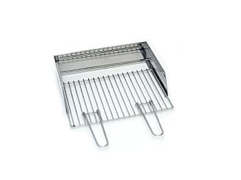 Milano Kit Barbecue paratia e griglia canalina Milano Grill 80+40 acciaio inox