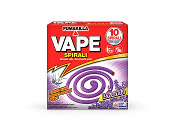 Vape Spirali antizanzara Vape Fumakilla alla lavanda 10 pezzi