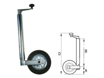 Cermag Servotimone leggero a ruota 63434 Cermag tondo 35 mm portata 75 kg