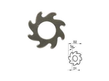 Cermag Rosetta in lamiera stampata diametro interno 42 mm o 48 mm Cermag