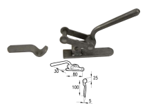 Cermag Chiusura ad anello quadro con piastrina Cermag 60454