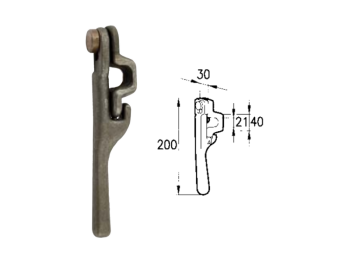 Chiusura universale trilaterale 60459 per rimorchi ribaltabili Cermag