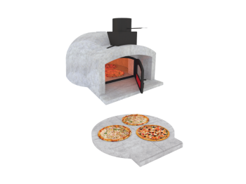 Forno a legna Gusto 80 Marsicamin cottura diretta refrattario 300kg