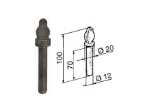 Cermag Chiavistello per forcella Ø 12mm Cermag 61289