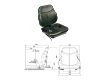 Cobo Culla SC74 Skay 65002 con guide di scorrimento, cinture, microinterruttore Cobo