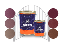 River Smalto rosso anticorrosivo micaceo ferro battuto 0.9kg o 4.5kg River