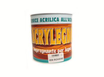 Vernice acrilica impregnante Acrylegno 408 Rovere 750ml legno esterno interno