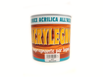 Vernice acrilica impregnante Acrylegno 411 Noce Scuro 750ml legno esterno interno