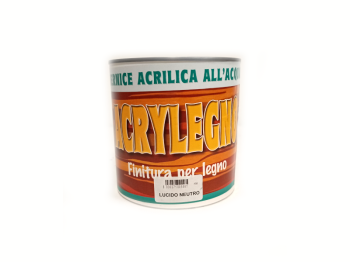 Finitura per legno Lucido Neutro Acrylegno Vernice acrilica all'acqua 750ml