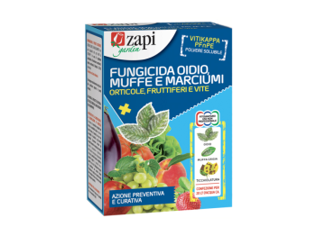 Fungicida oidio muffe e marciumi per orticole fruttiferi e vite Zapi Garden 500g