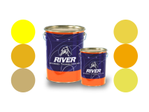 River Smalto nitro lucido gradazioni giallo 0.9kg e 4.5kg vernice base solvente River