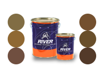 River Smalto nitro lucido gradazioni marrone 0.9kg e 4.5kg vernice base solvente River