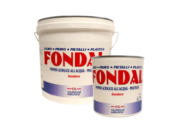 Primer acrilico all'acqua Fondal multiuso 0.75-2.5L legno muro metalli plastica