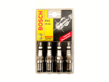 Confezione 4 candele Bosch 512 FR56 per Alfa Romeo Audi Peugeot Volkswagen