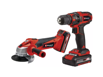 Einhell Set trapano e smerigliatrice a batteria Einhell TC-TK 18 Li Kit batterie incluse