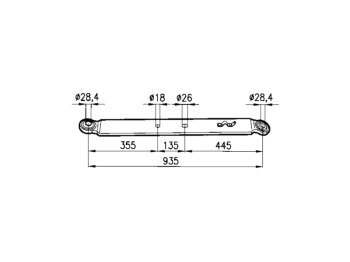 Braccio inferiore sollevamento FIAT Piatto 90x20 mm peso 14 kg adattabile