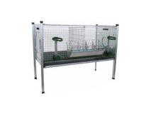 Ropet Conigliera Eko 200006 Ropet 2 scomparti ingrasso cm 102x51x42/80 sovrapponibile