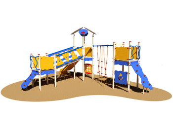 Villaggio Procton 982 RA risalita appigli Giochipark H 355cm scivolo 59mq