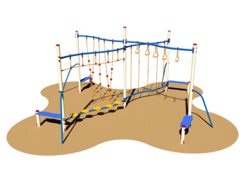 Giochipark Palestrina K2 967 Giochipark cm610x610x280h arrampicata percorso pedane tiranti