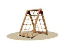 Giochipark Sartia Stella 739 Giochipark cm160x110x155h pareti arrampicata con rete in corda