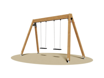 Altalena Giamaica 860 Giochipark 2 posti legno lamellare h 230cm EN 1176