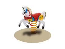 Giochipark Gioco a molla Pony Vetroresina 285 EN 1176 H65cm bambini 3-8 anni Giochipark